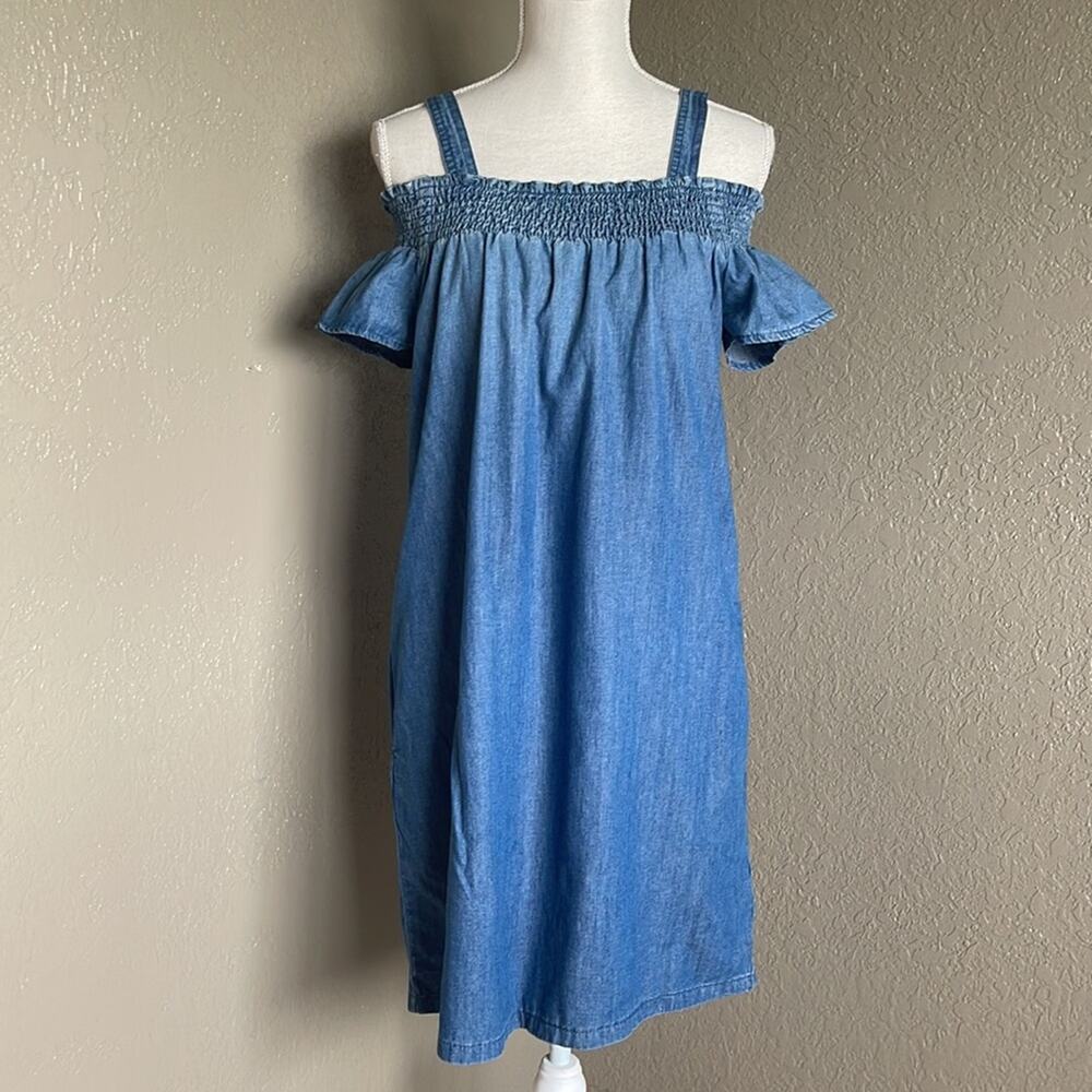 Stetson Blue Off-Shoulder Dress - Picture 5 of 9